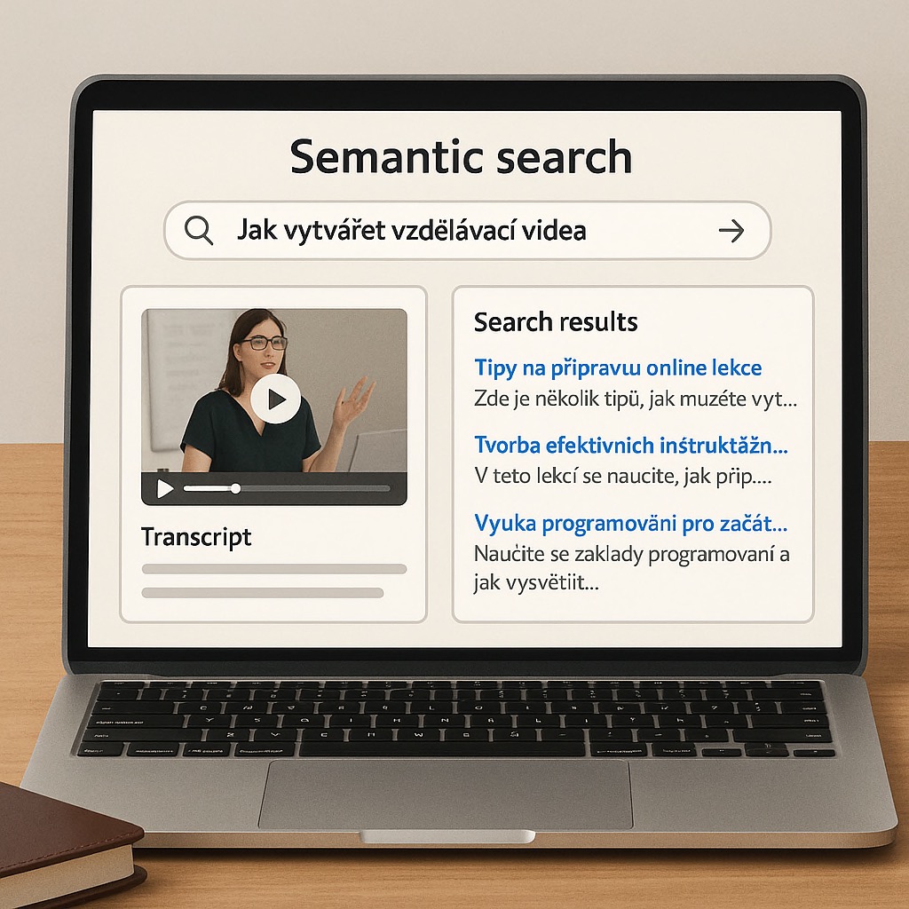 Example of website semantic search in natural language